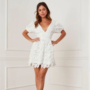 Vici dress white lace size S